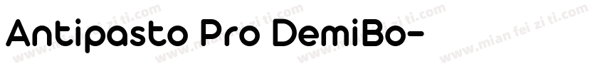 Antipasto Pro DemiBo字体转换